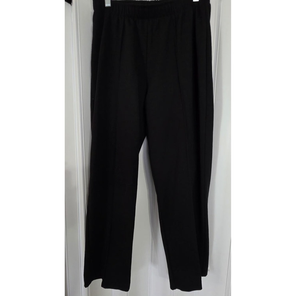 Cathy Daniels Women's Black Pull On Pants Elastic Waist Large Corporate Business